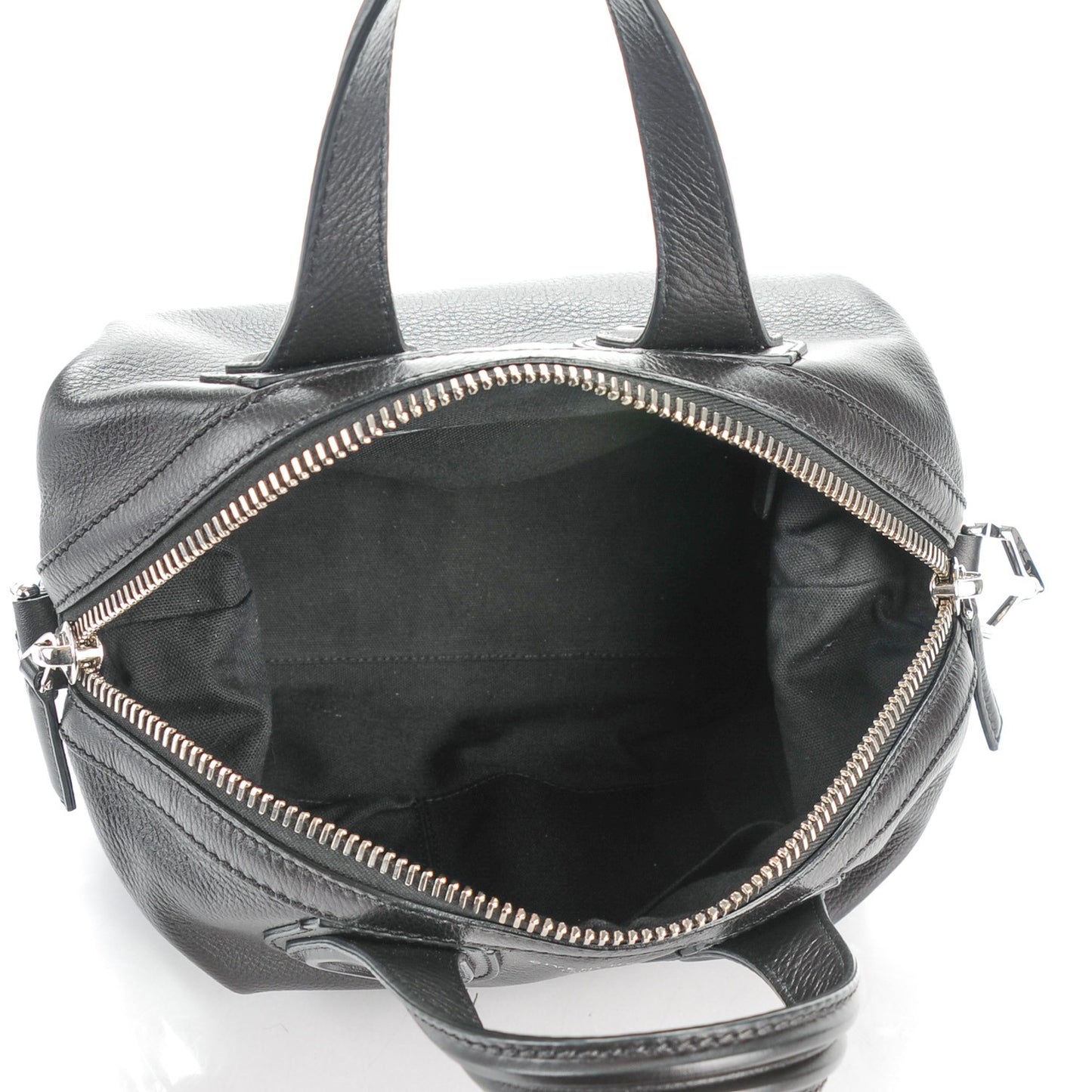 Pebbled Calfskin Small Nightingale Black