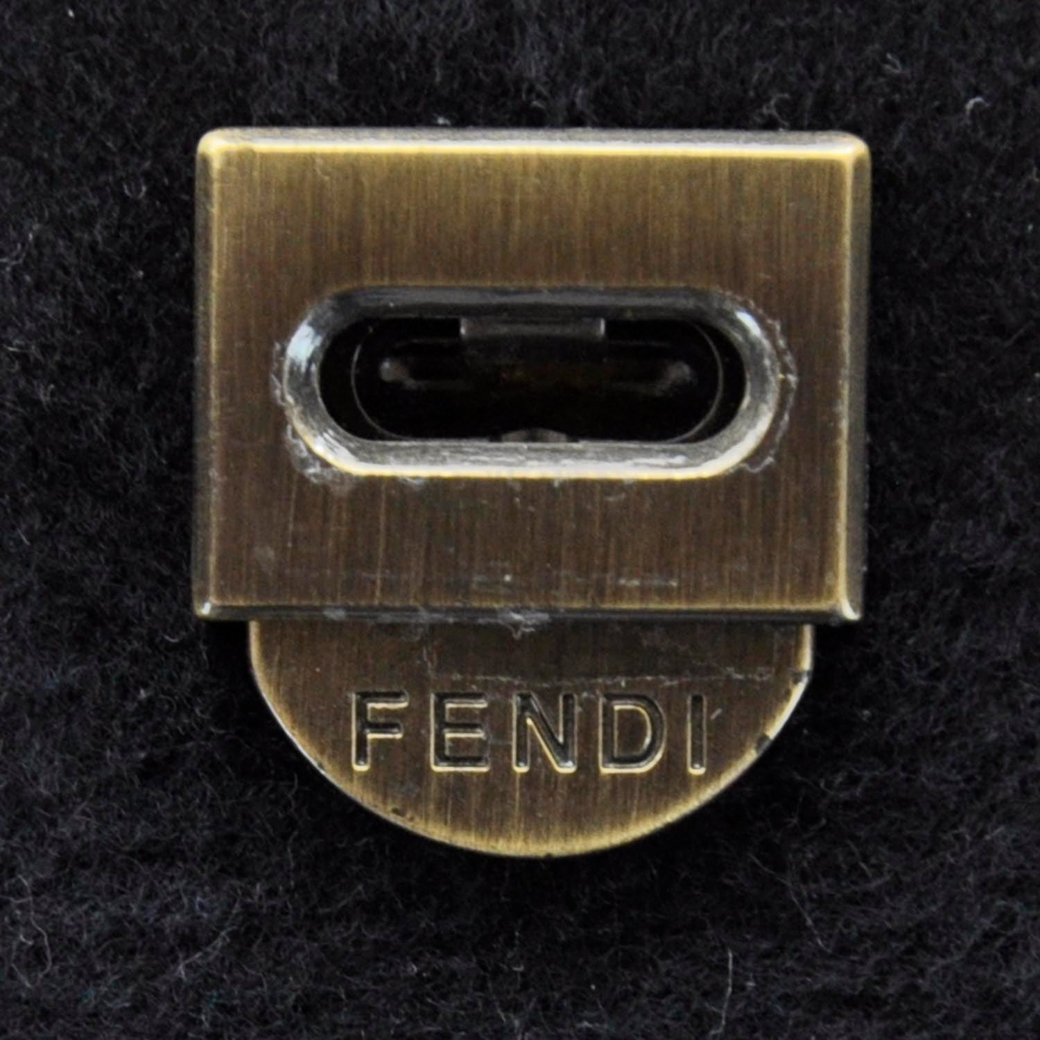 Fendi Cashmere Velvet B Bag Black 11 of 11