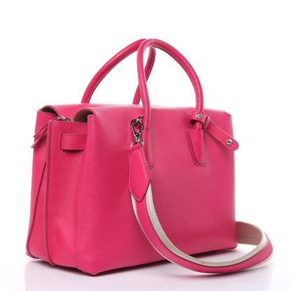 MCM Grained Calfskin Medium Milla Tote Beetroot Pink 3 of 16