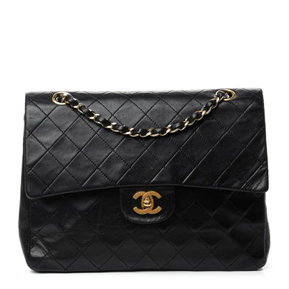 Chanel Lambskin Quilted Medium Double Flap Black 1 of 12