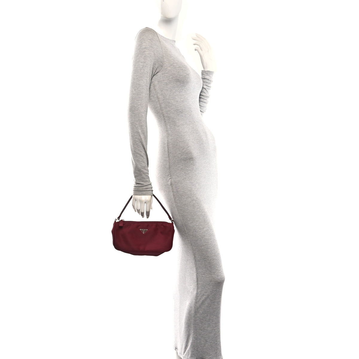 Prada Tessuto Nylon Sport Pochette Bag Porpora 2 of 10