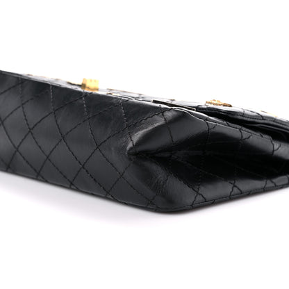 Chanel Aged Calfskin Lucky Charms 2.55 Reissue 225 Flap Black 9 of 12