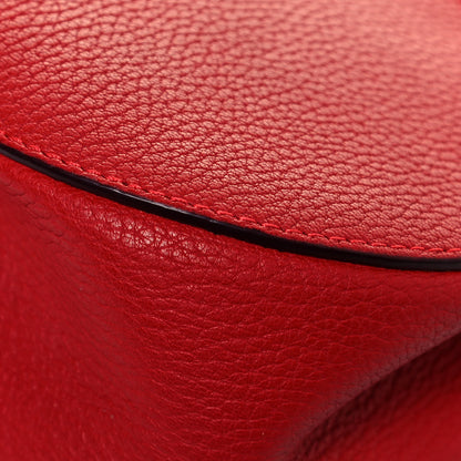 Chloe Grained Lambskin Drew Shoulder Bag Plaid Red 11 of 12