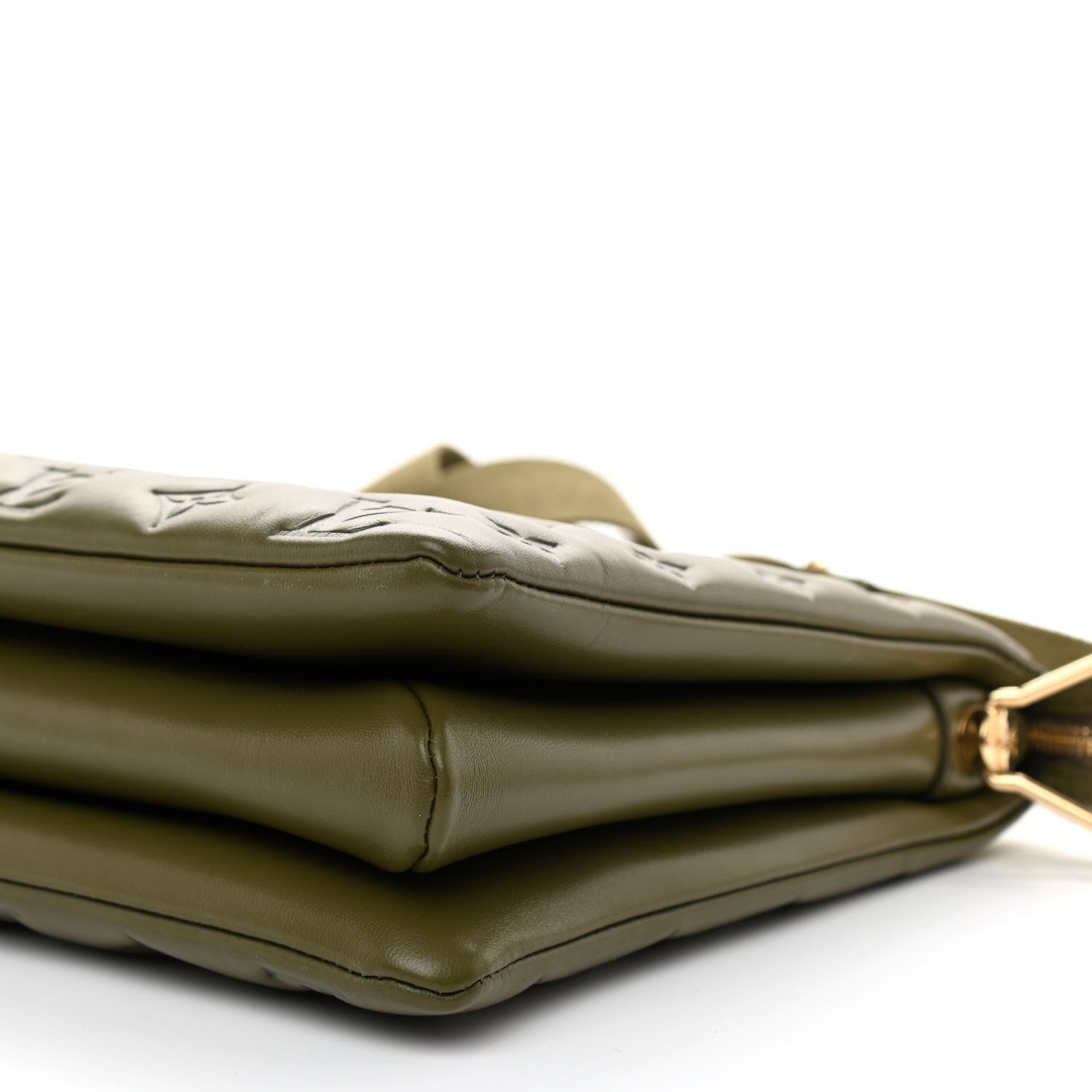 Louis Vuitton Lambskin Embossed Monogram Coussin MM Khaki 8 of 8