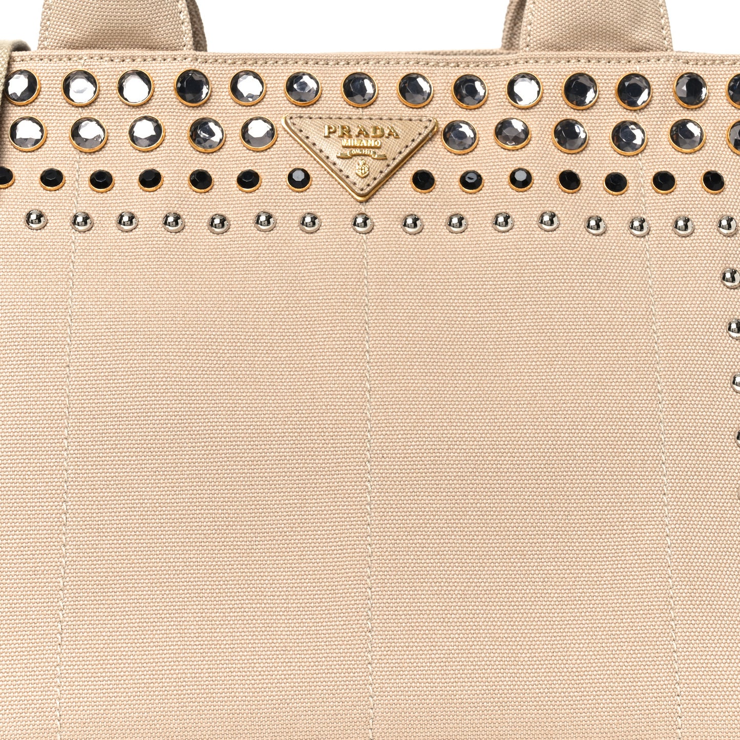 Canapa Crystal Studded Tote Corda