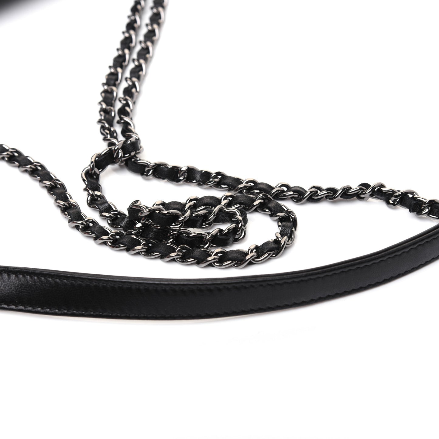 Lambskin Small CC Crossing Flap Black