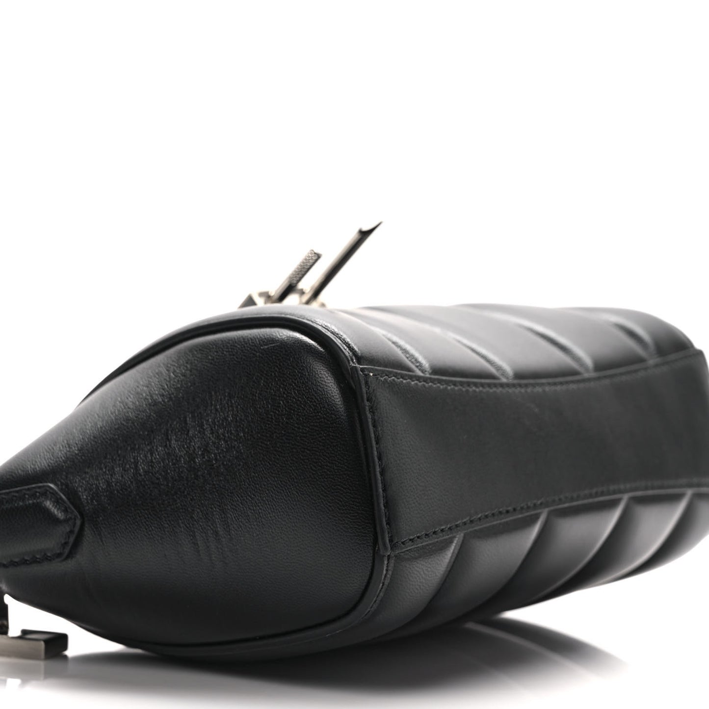 Lambskin XS Lock Antigona Shoulder Bag Black