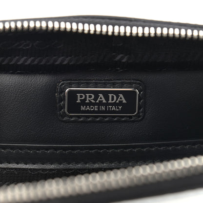 Prada Spazzolato Small Brique Crossbody Bag Argento 6 of 12