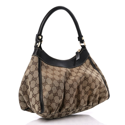 Gucci Monogram Medium D Gold Ring Hobo Dark Brown 3 of 14