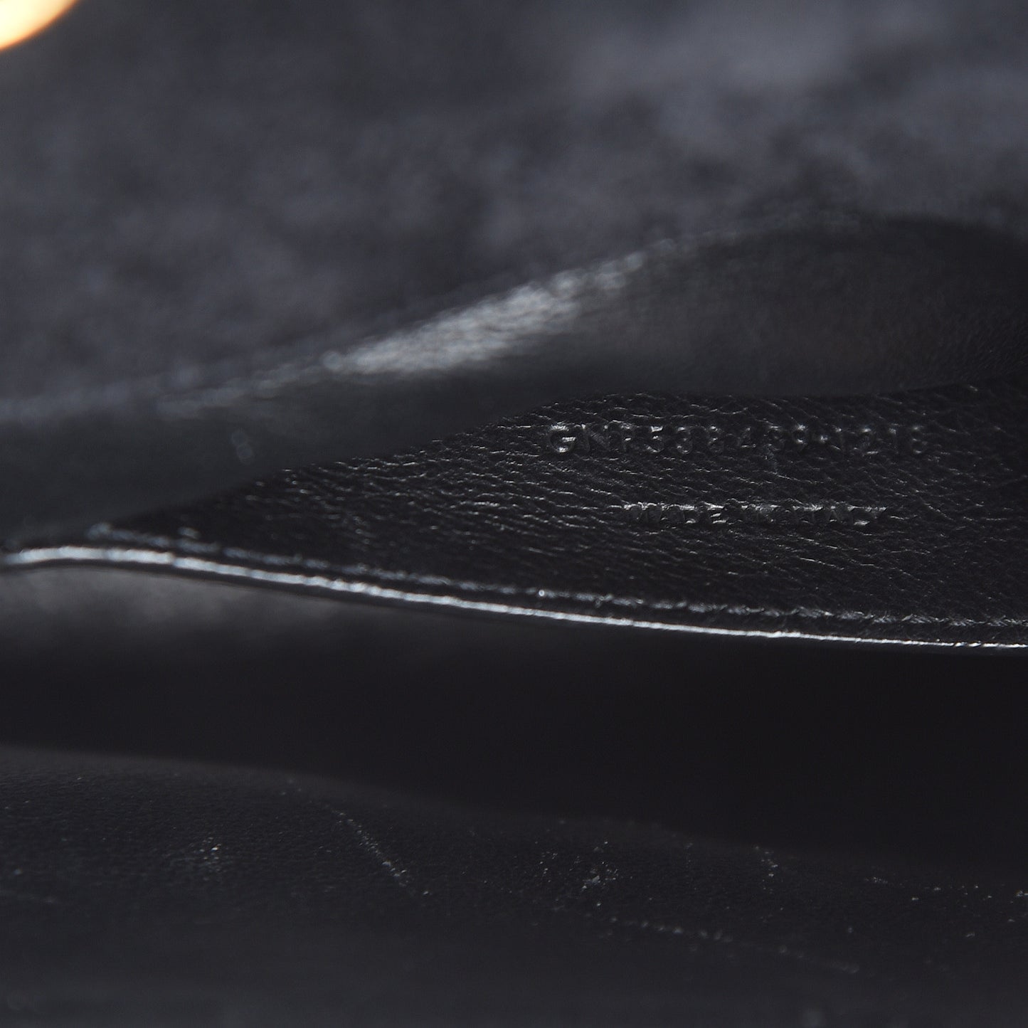 Patent Calfskin Matelasse Monogram Small Vicky Chain Bag Black