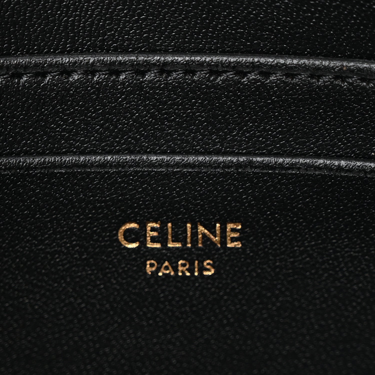 Celine Grained Calfskin 16 Pochette Black 6 of 10