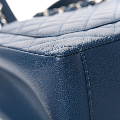 Chanel Caviar Quilted Grand Shopping Tote GST Dark Blue 11 of 14