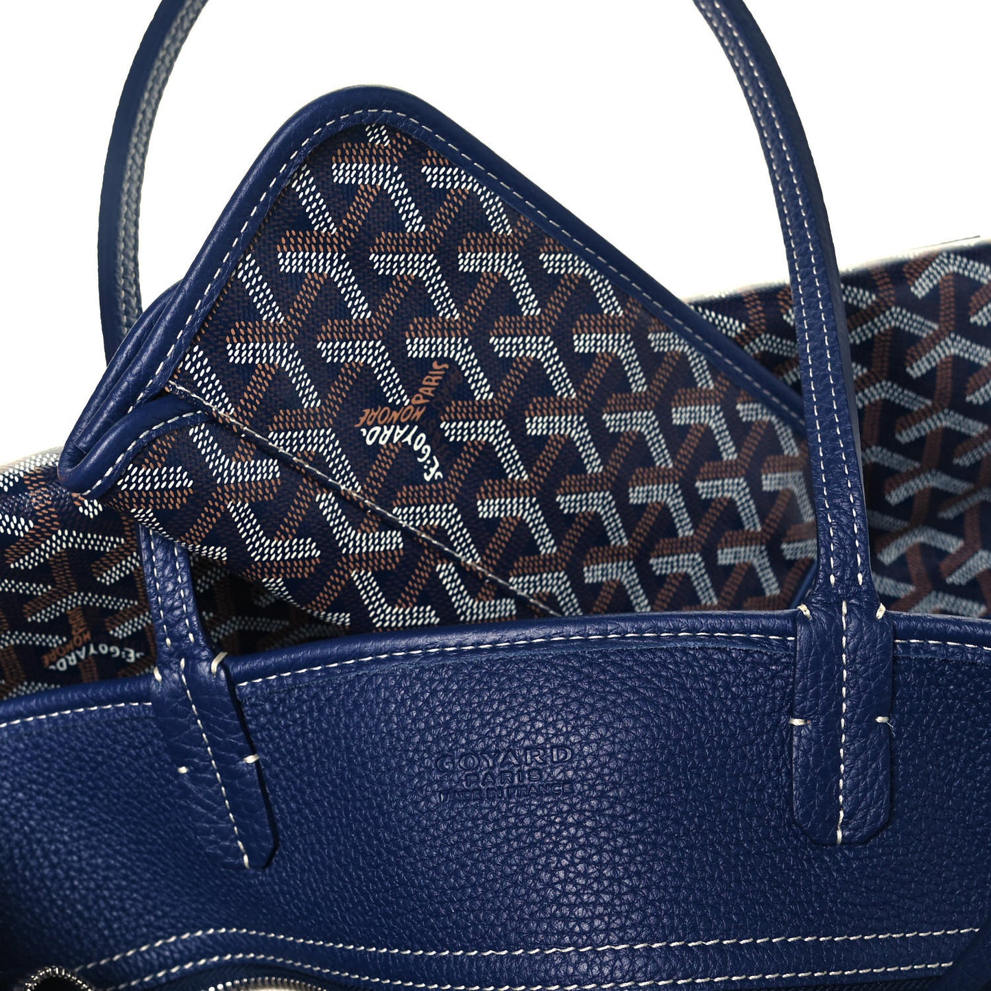Goyardine Sac Hardy Pet Carrier PM Navy