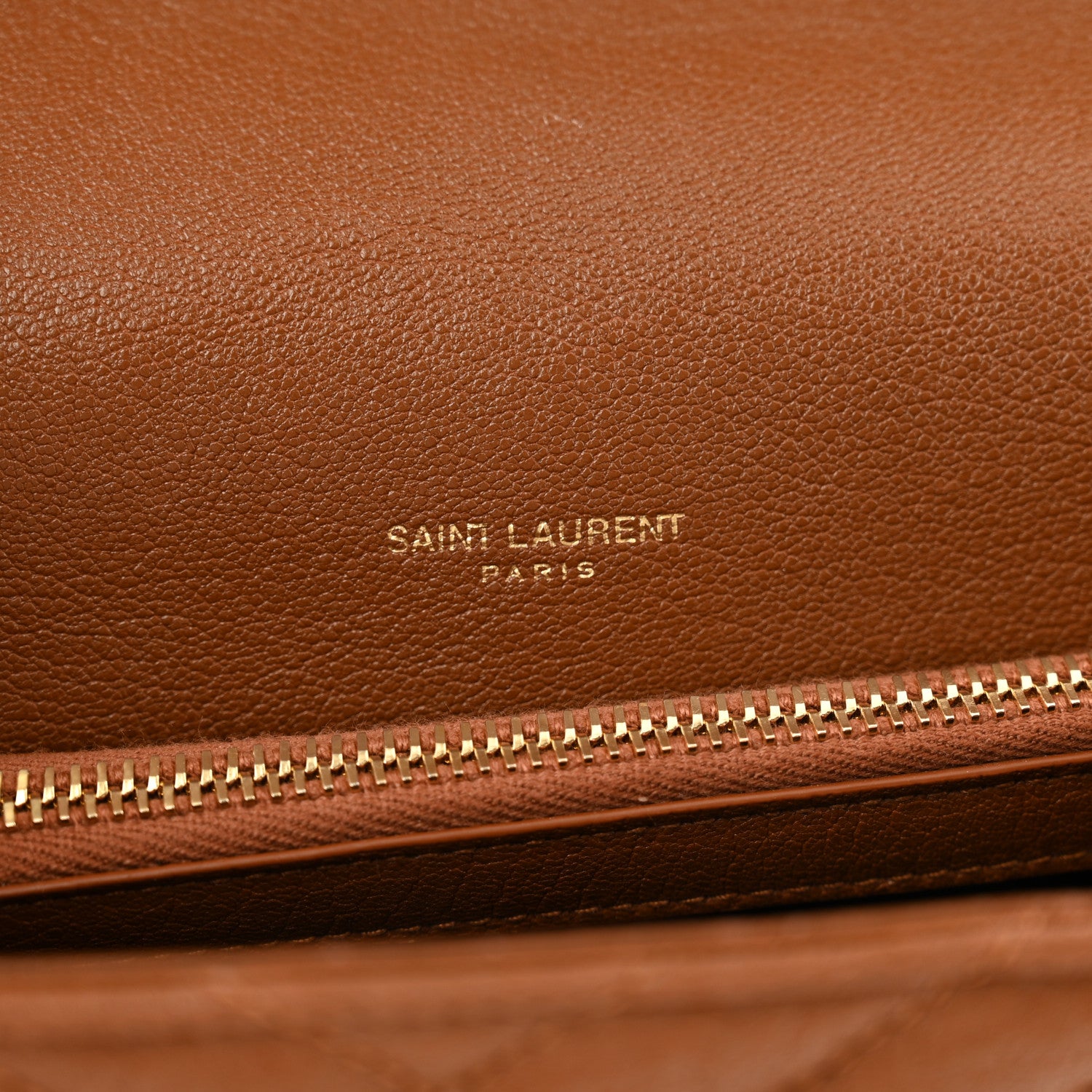 Saint Laurent Sheepskin Matelasse Chevron Monogram Medium College Bag Brick 6 of 10