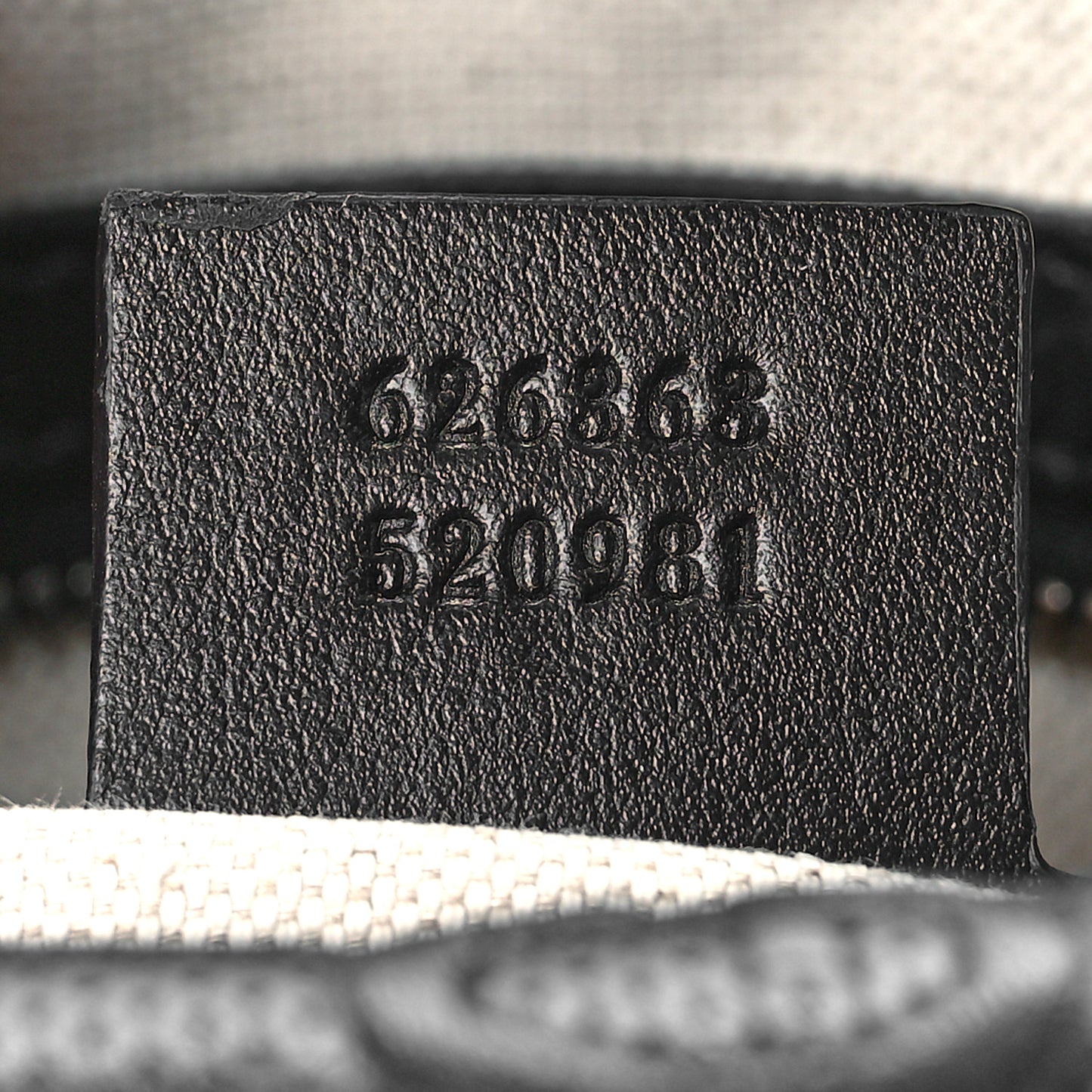Calfskin GG Tennis Embossed Square Messenger Bag Black