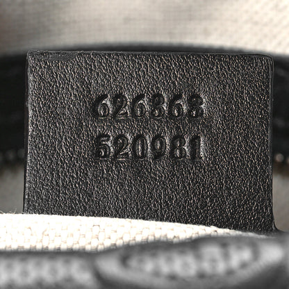 Gucci Calfskin GG Tennis Embossed Square Messenger Bag Black 6 of 8