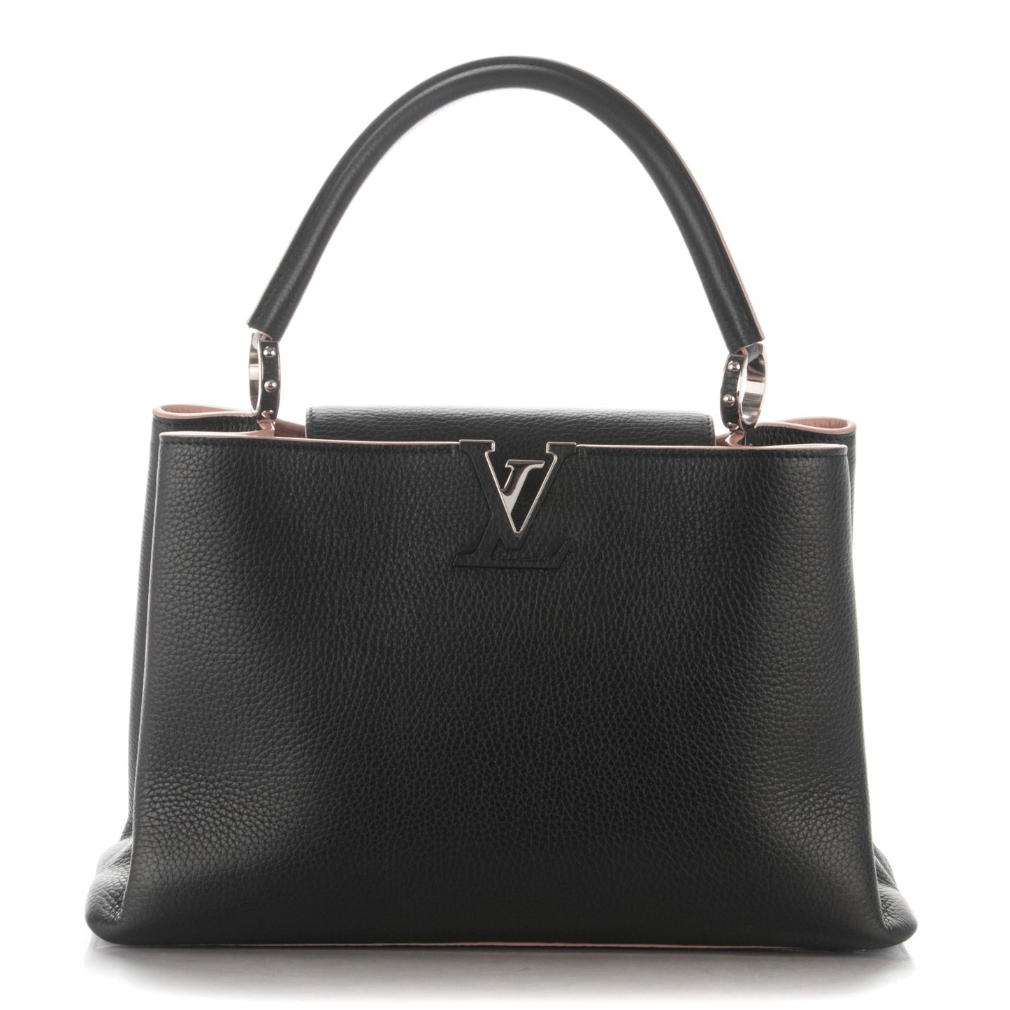 Taurillon Capucines MM Black Petale