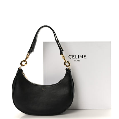 Celine Smooth Calfskin Medium Strap Ava Shoulder Bag Black 9 of 9