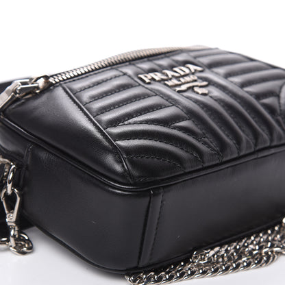 Prada Soft Calfskin Impunture Diagramme Belt Bag Black 8 of 9