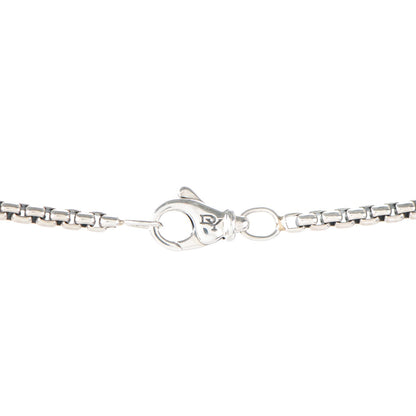 David Yurman Sterling Silver 18K Yellow Gold Diamond 12mm Pave Cookie Necklace 3 of 5