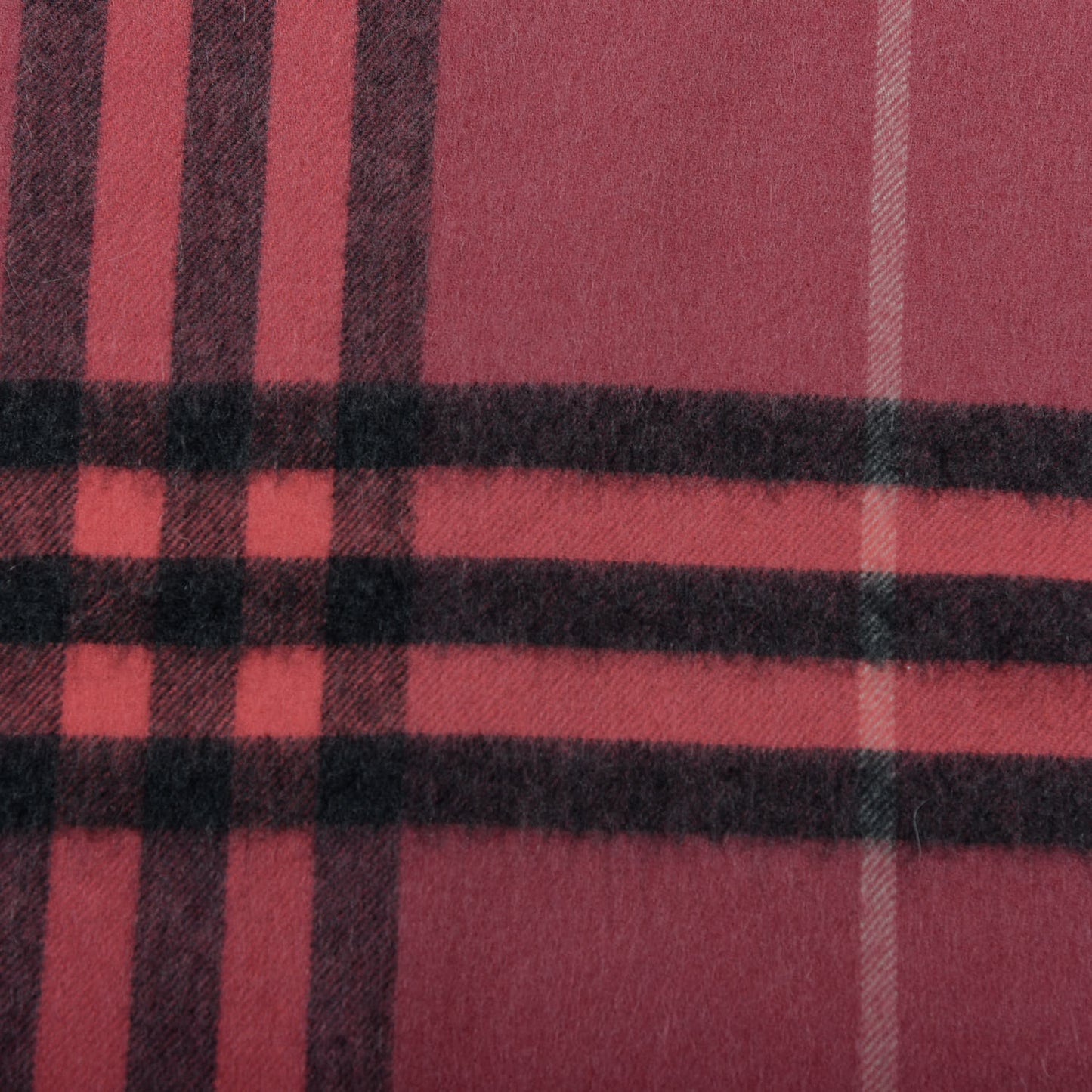 Cashmere Giant Heritage Check Fringe Scarf Rose Pink