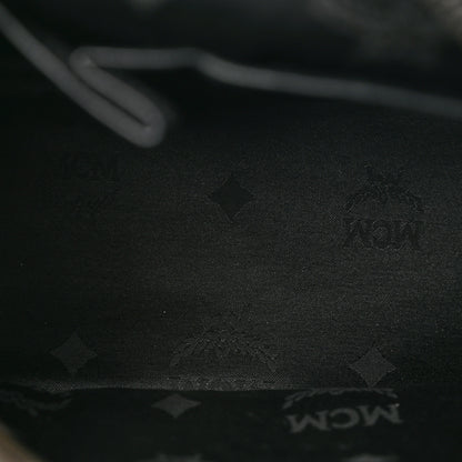 MCM Visetos Studded Small Dual Stark Backpack Black 5 of 15