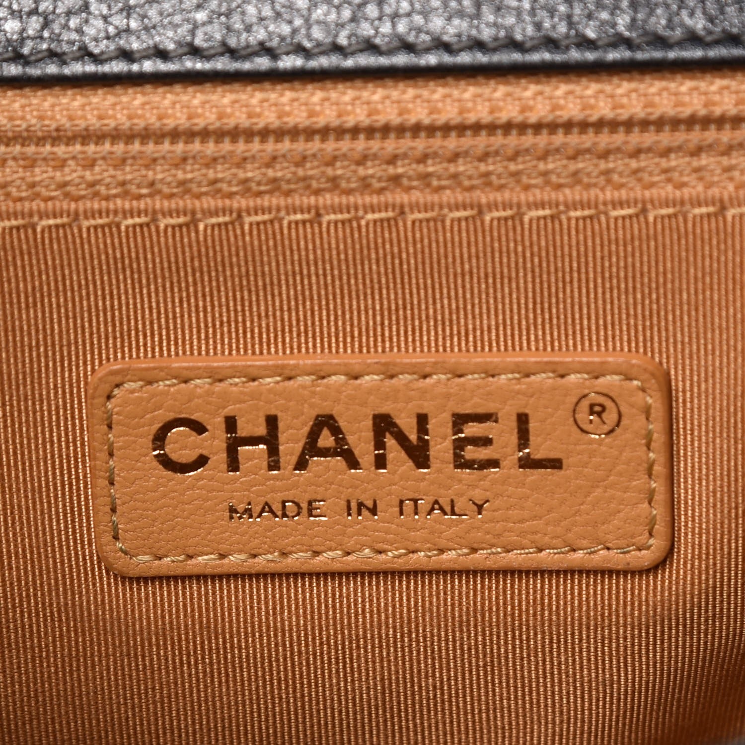 Chanel Metallic Calfskin Quilted New Medium Boy Flap Dark Grey 6 of 8