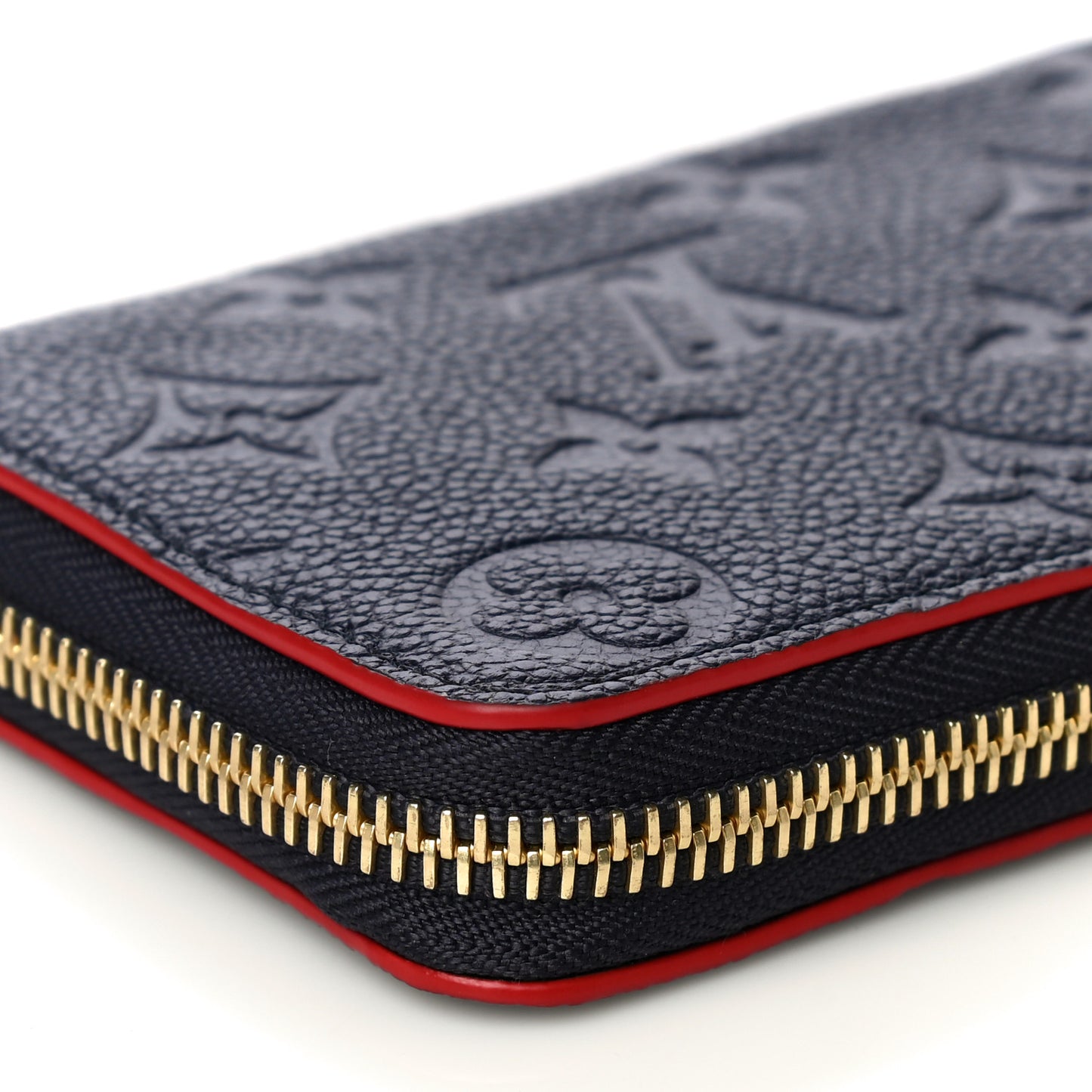Empreinte Clemence Wallet Marine Rouge