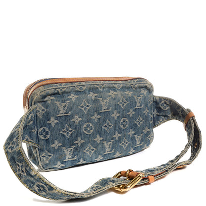 Louis Vuitton Monogram Denim Bum Bag Blue 3 of 7