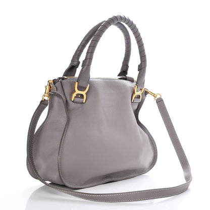 Chloe Calfskin Medium Marcie Satchel Cashmere Grey 4 of 12