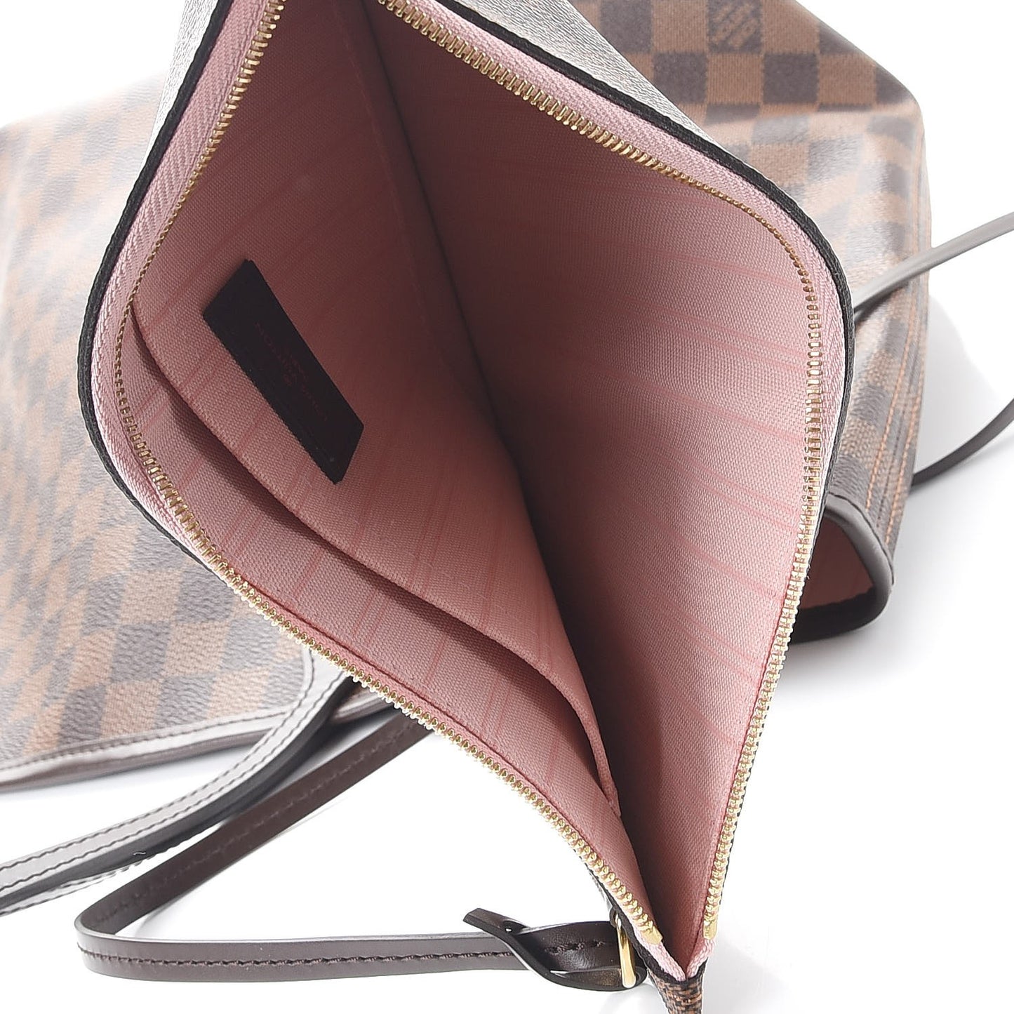 Damier Ebene Neo Neverfull MM Rose Ballerine