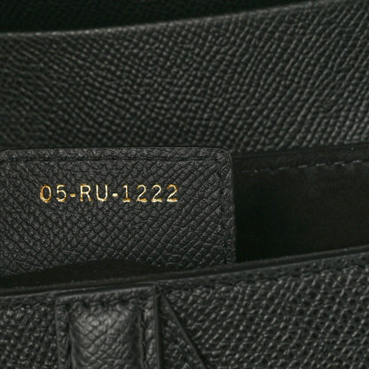 Christian Dior Grained Calfskin Saddle Bag With Strap Black 7 of 10