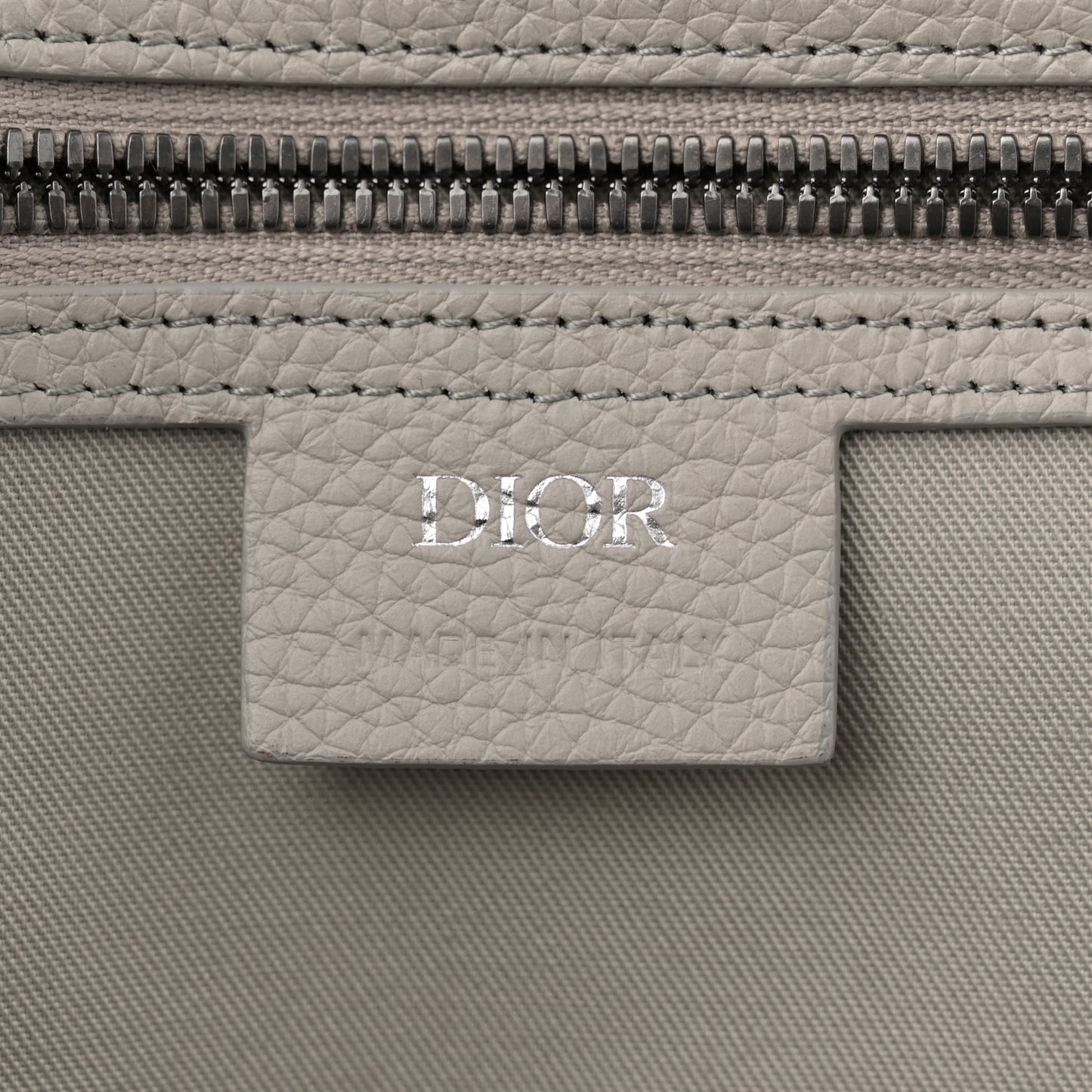 Grained Calfskin Embossed Dior Gravity Weekender 40 Beige