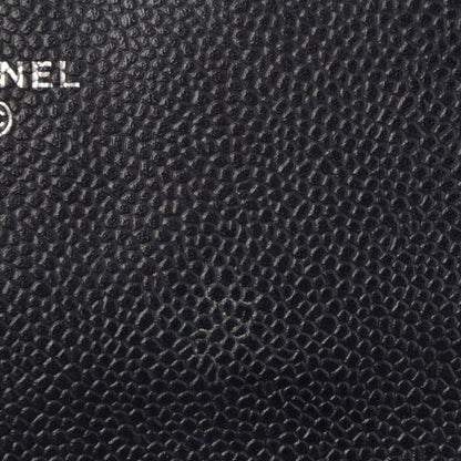 Chanel Caviar Half Moon Wallet On Chain WOC Black 6 of 10