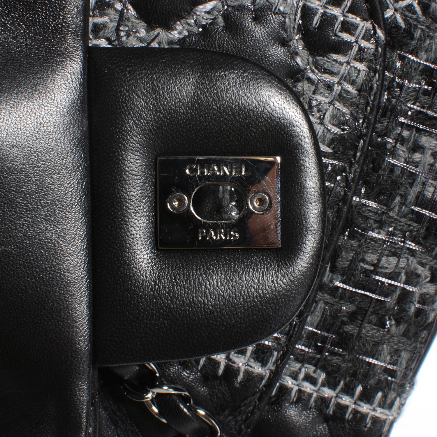 Chanel Lambskin Patchwork Stitched Small Flap Black 6 of 9