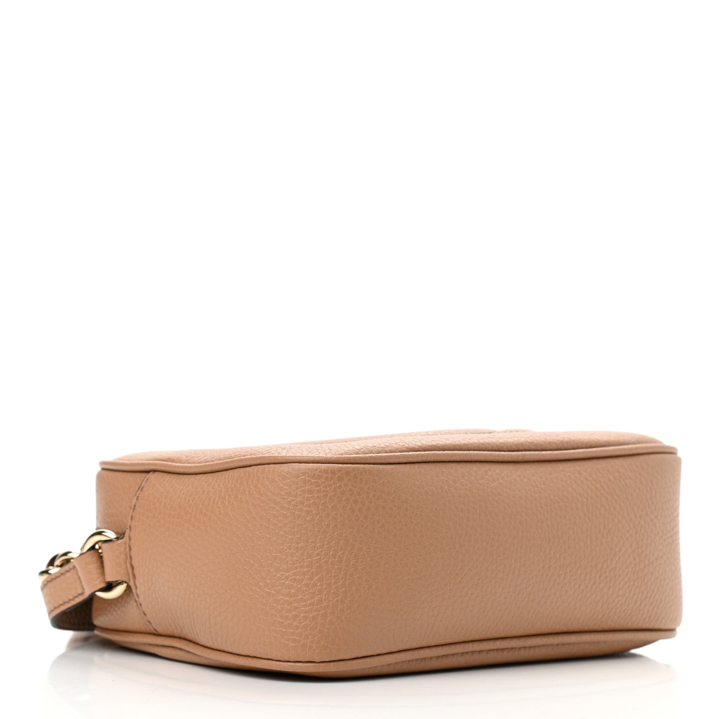 Pebbled Calfskin Small Soho Disco Bag Camelia