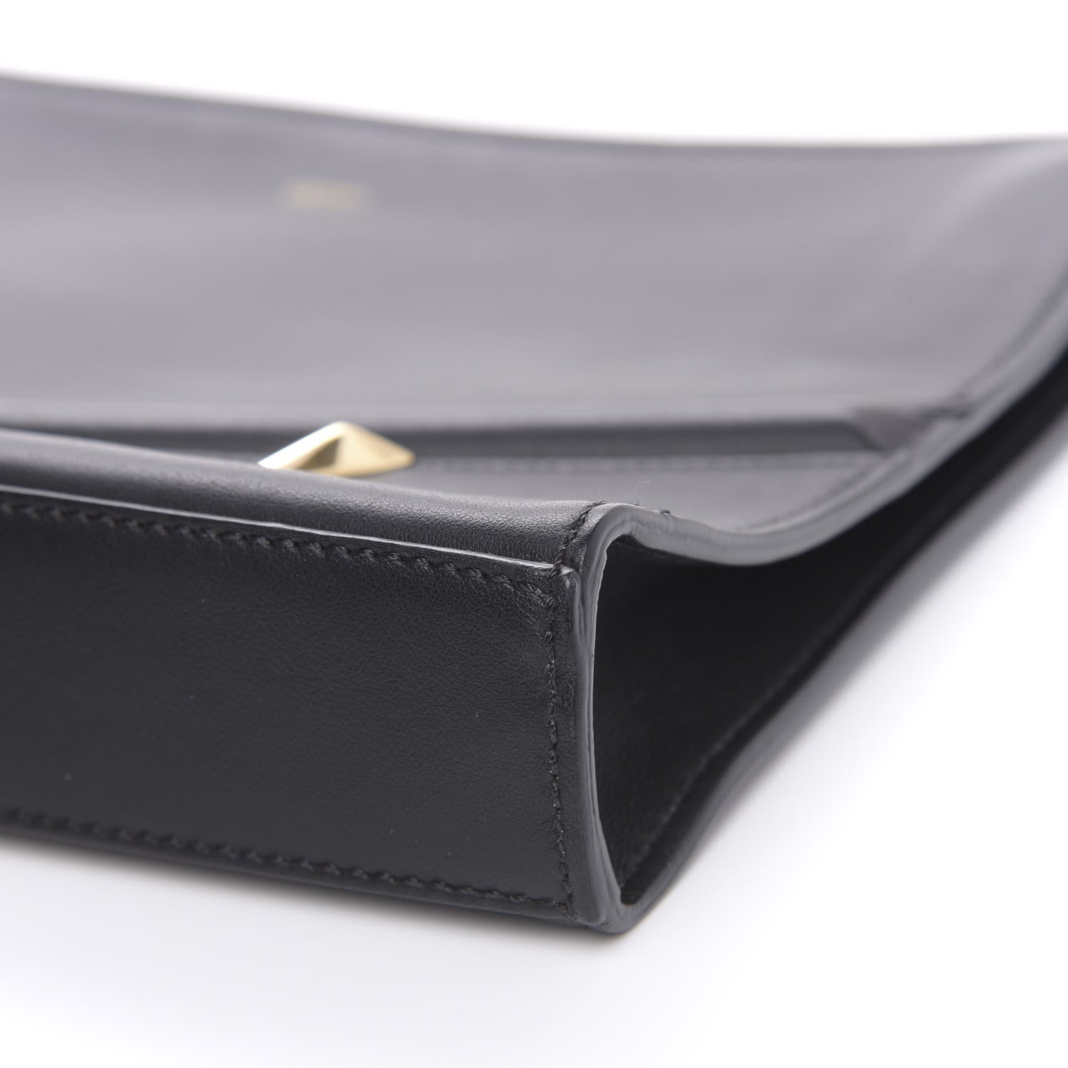Fendi Vitello Grace Eyebrow Monster Eyes Embossed Pouch Black 12 of 12