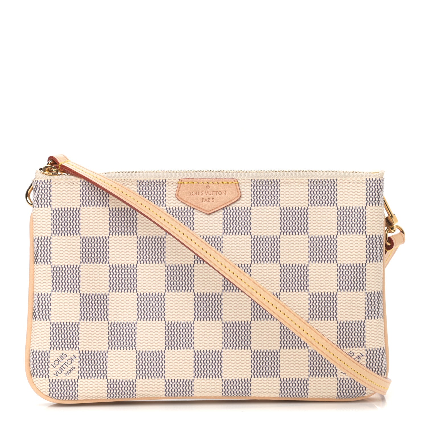 Louis Vuitton Damier Azur Double Zip Pochette 1 of 10