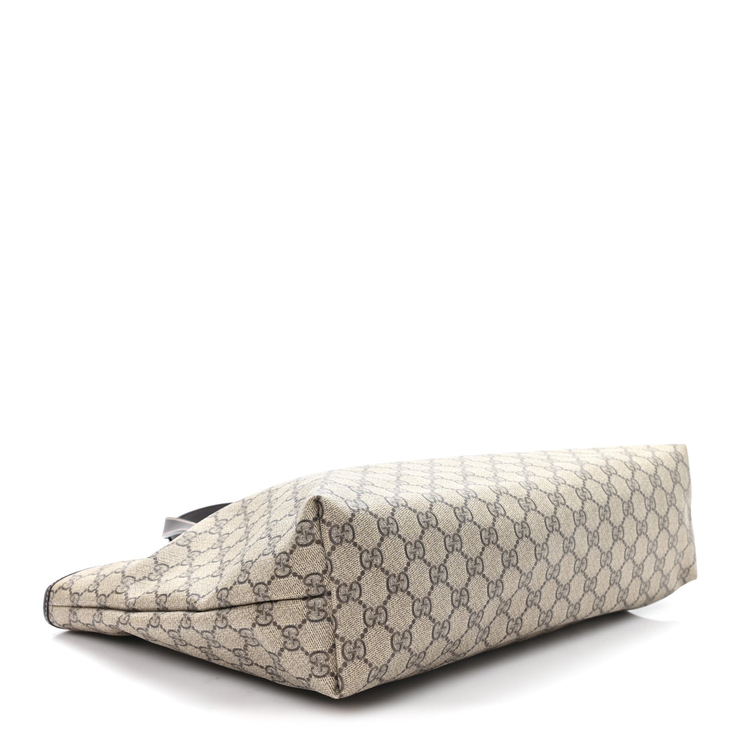 Gucci GG Supreme Monogram Medium Zippered Shopping Tote Dark Brown 4 of 10