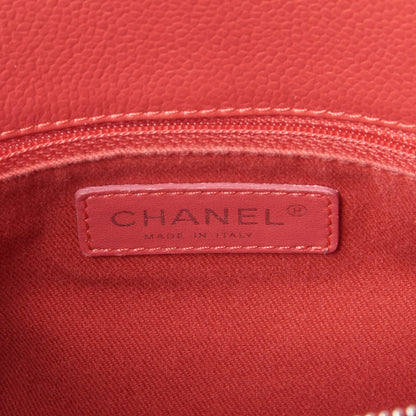 Chanel Caviar Quilted Timeless CC Soft Tote Pink 9 of 10