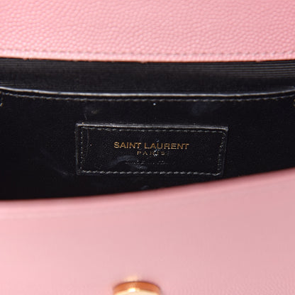 Saint Laurent Grain De Poudre Small Classic Monogram Kate Satchel Old Rose 6 of 16