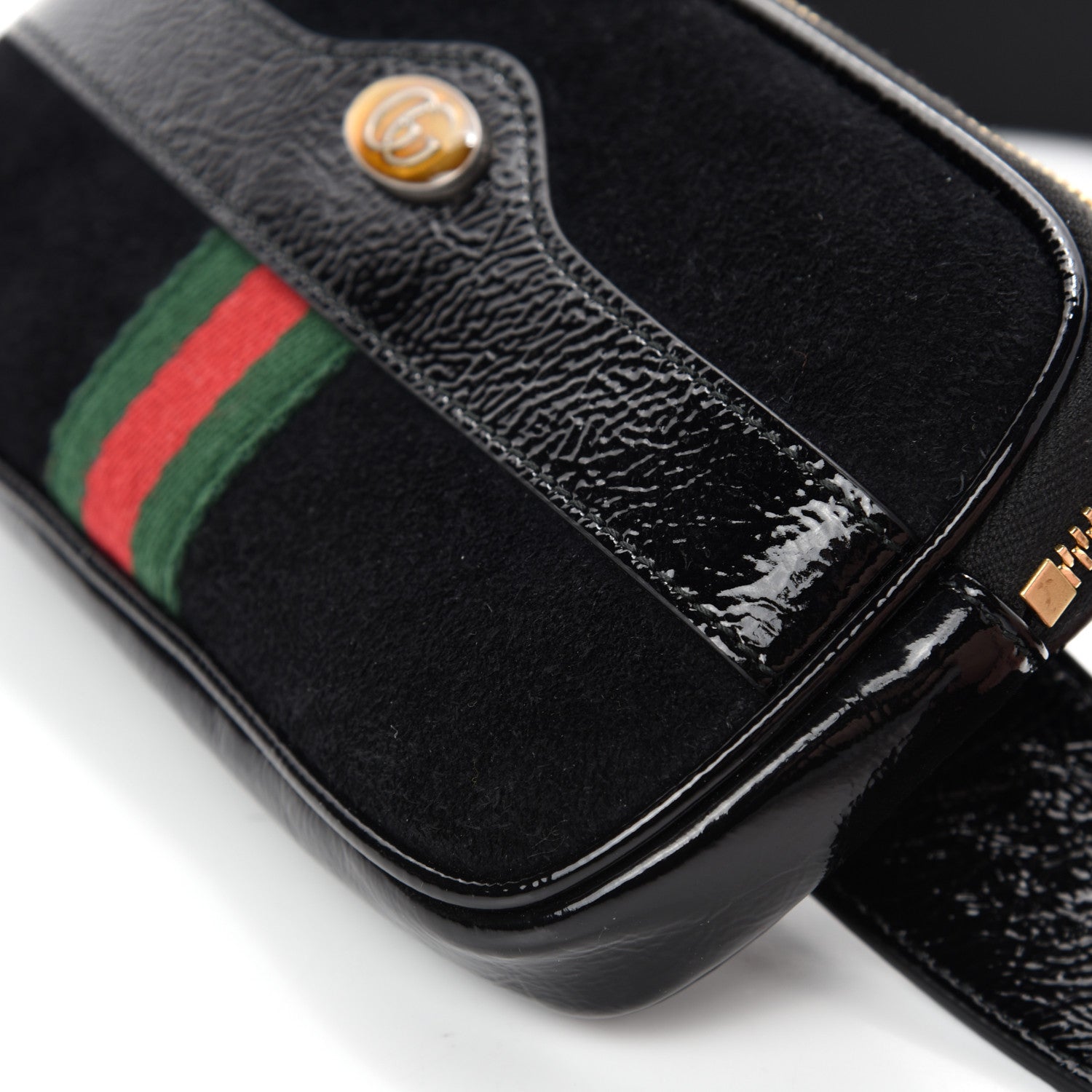 Gucci Suede Patent Ophidia Belted iPhone Case 85 34 Black 7 of 11