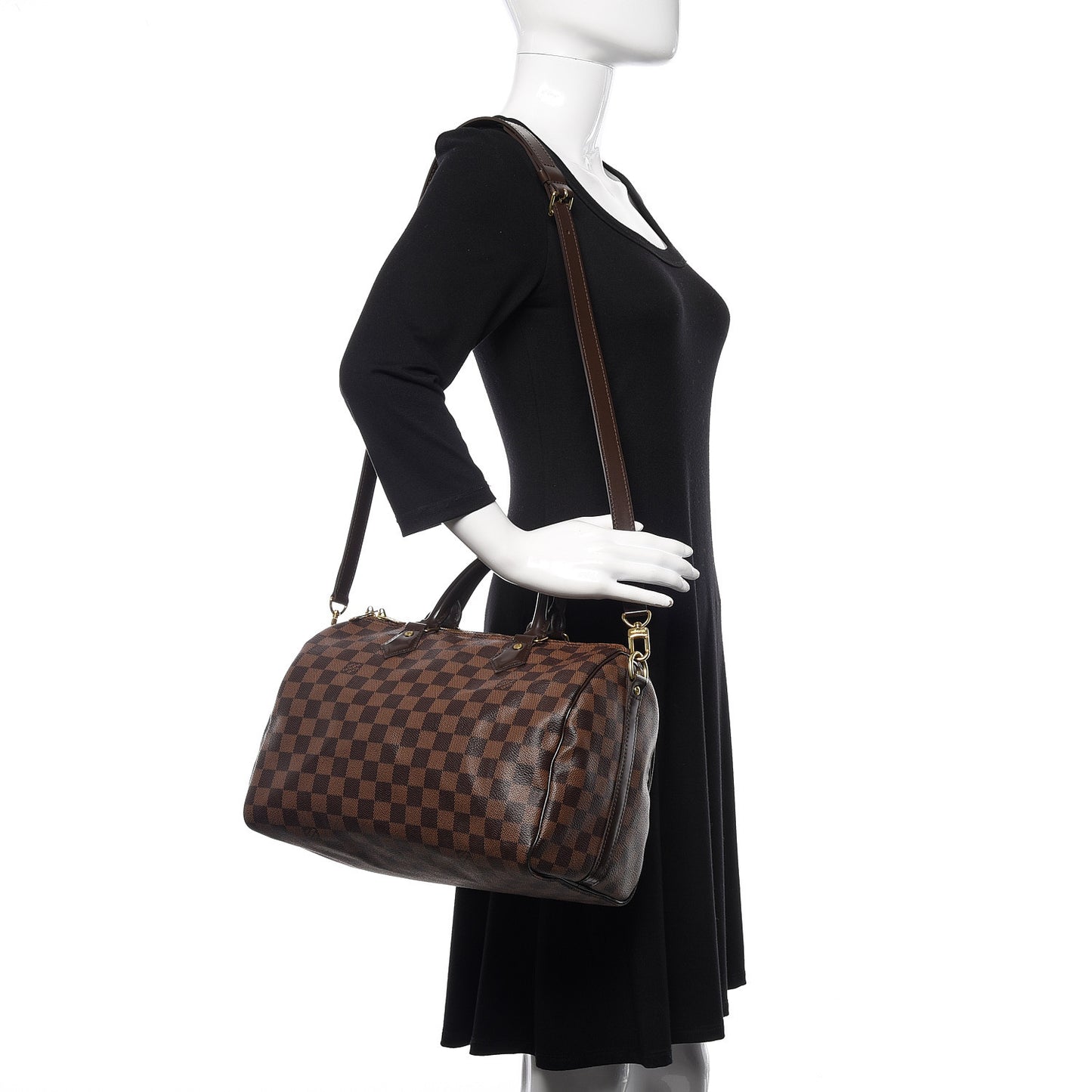 Damier Ebene Speedy Bandouliere 30