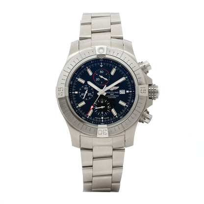 Breitling Stainless Steel 48mm Super Avenger Chronograph Automatic Watch Black A13375 1 of 5