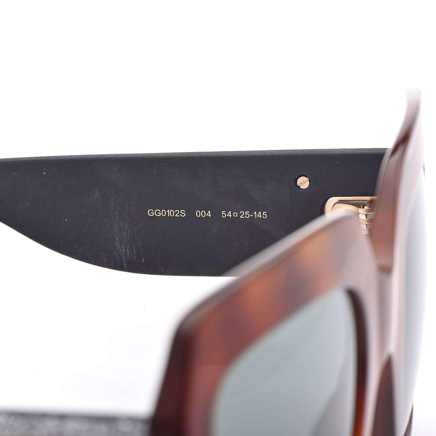 Square Frame GG0102S Sunglasses Glitter Silver Multi