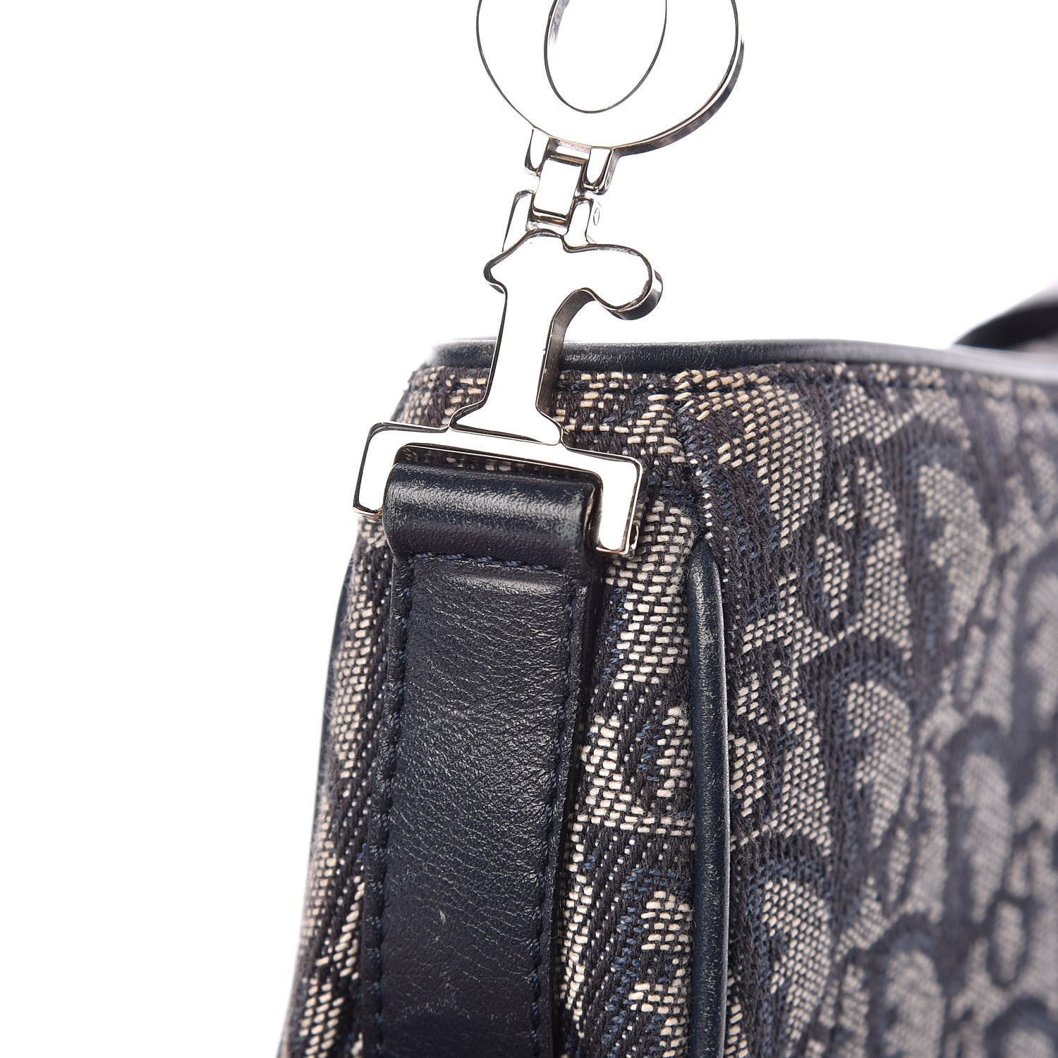 Christian Dior Monogram Charm Shoulder Bag Navy 16 of 21