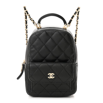 Chanel Caviar Quilted CC Mini Classic Backpack Black 1 of 11