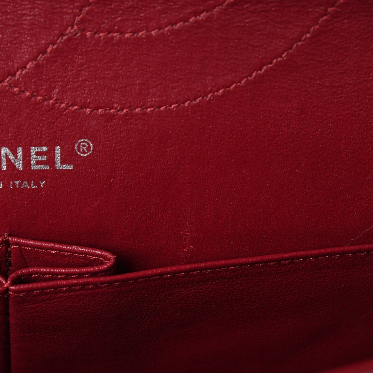 Distressed Patent 2.55 Reissue 227 Flap Raspberry Red