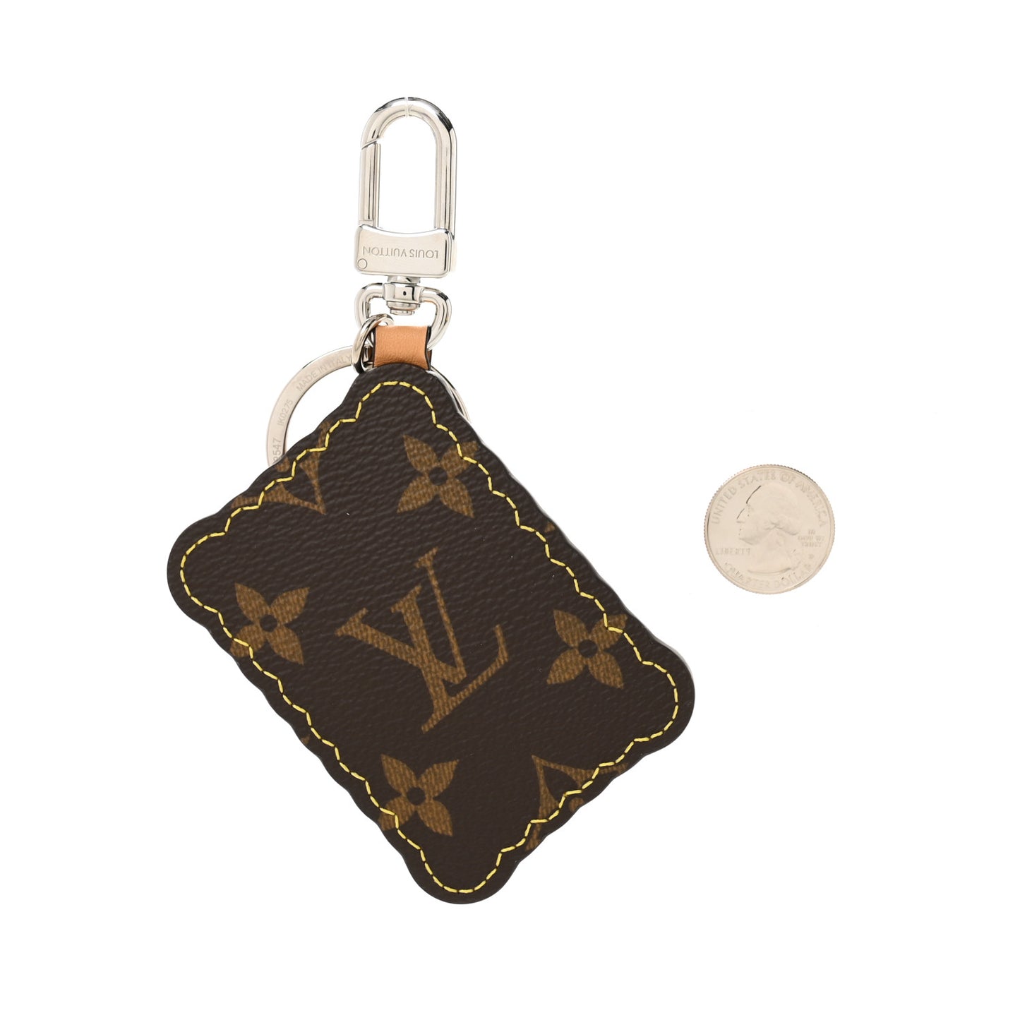 Monogram Biscuit Key Holder Bag Charm