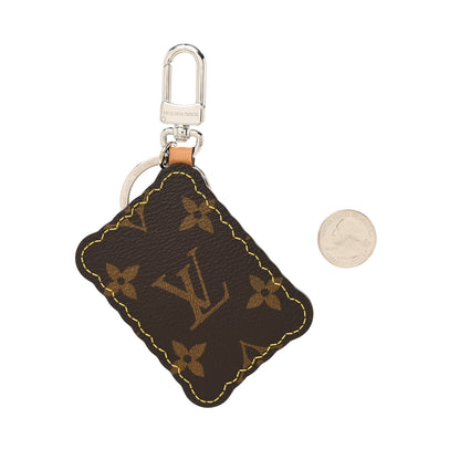 Louis Vuitton Monogram Biscuit Key Holder Bag Charm 2 of 4
